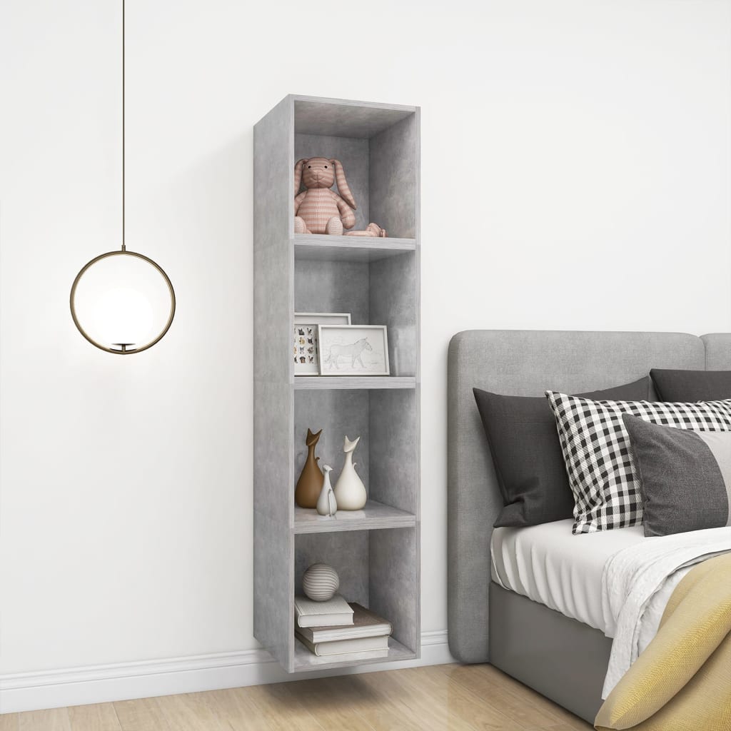 8720286353646_g_en_hd_5 vidaXL Wall Cabinet Concrete Grey 37x37x37 cm Engineered Wood - Image 8