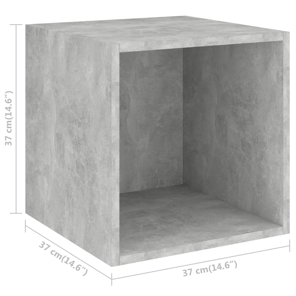 8720286353646_g_en_hd_9 vidaXL Wall Cabinet Concrete Grey 37x37x37 cm Engineered Wood - Image 12