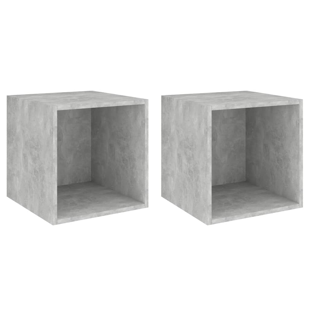 8720286353653_a_en_hd_1 vidaXL Wall Cabinets 2 pcs Concrete Grey 37x37x37 cm Engineered Wood - Image 2