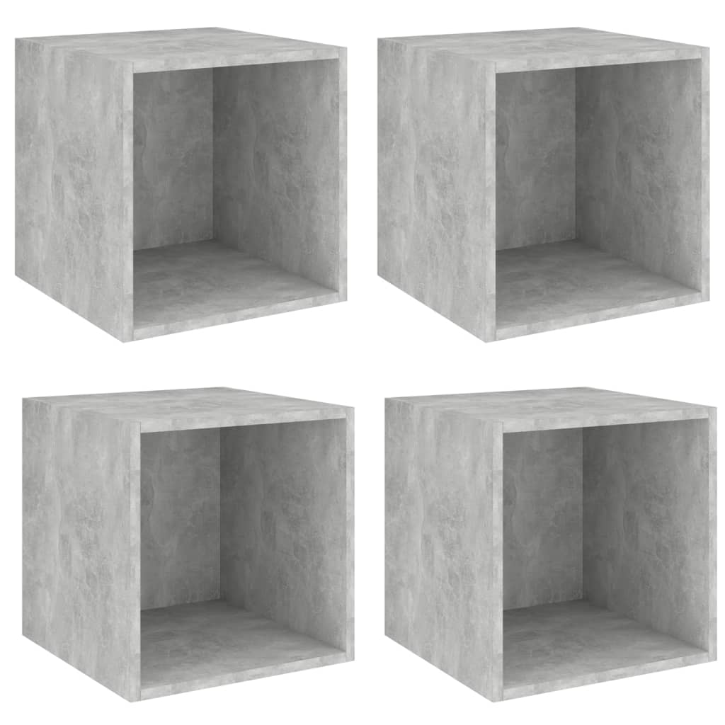 8720286353660_a_en_hd_1 vidaXL Wall Cabinets 4 pcs Concrete Grey 37x37x37 cm Engineered Wood - Image 2