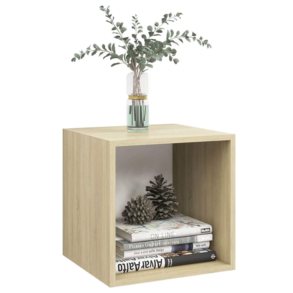 8720286353677_g_en_hd_1 vidaXL Wall Cabinet White and Sonoma Oak 37x37x37 cm Engineered Wood - Image 3
