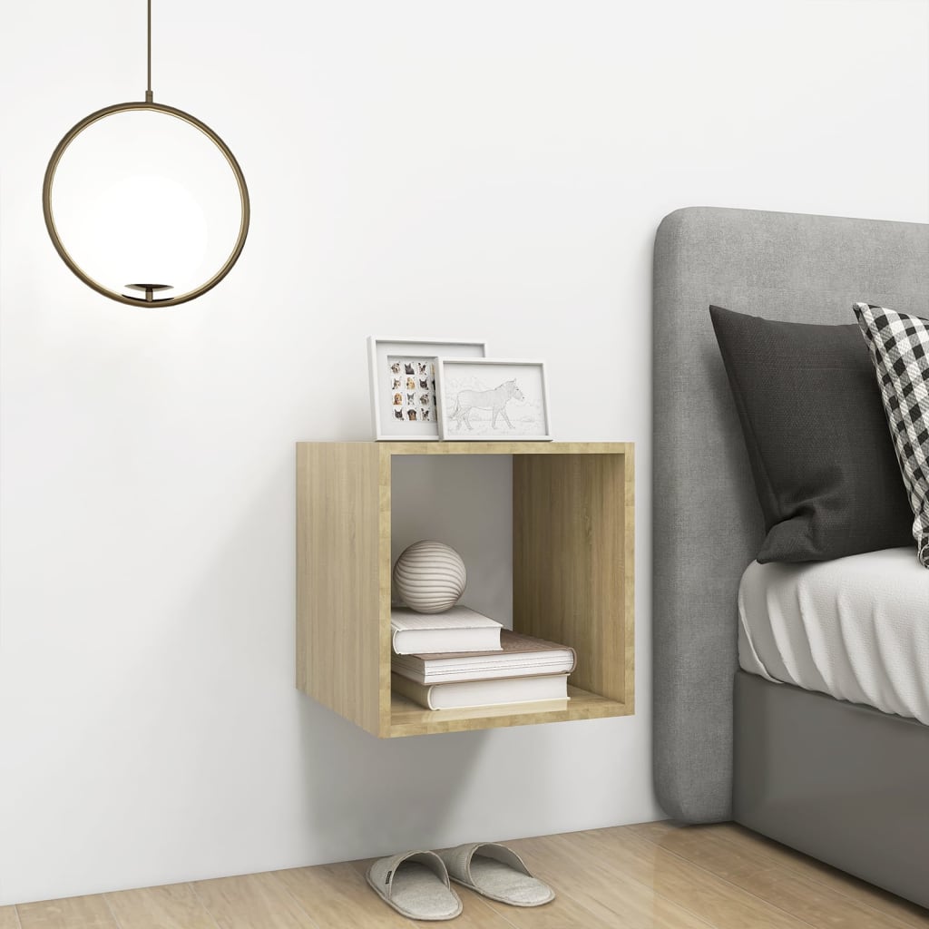 8720286353677_g_en_hd_3 vidaXL Wall Cabinet White and Sonoma Oak 37x37x37 cm Engineered Wood - Image 5