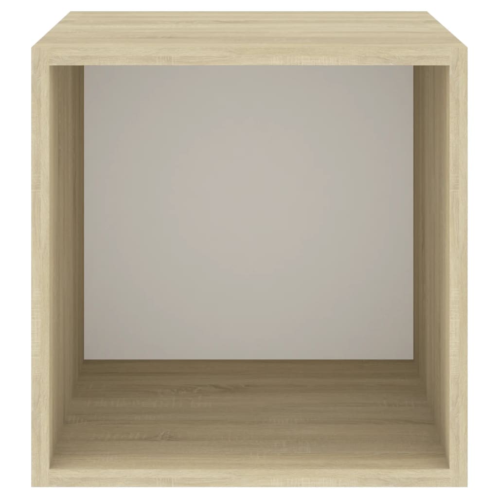 8720286353677_g_en_hd_7 vidaXL Wall Cabinet White and Sonoma Oak 37x37x37 cm Engineered Wood - Image 9