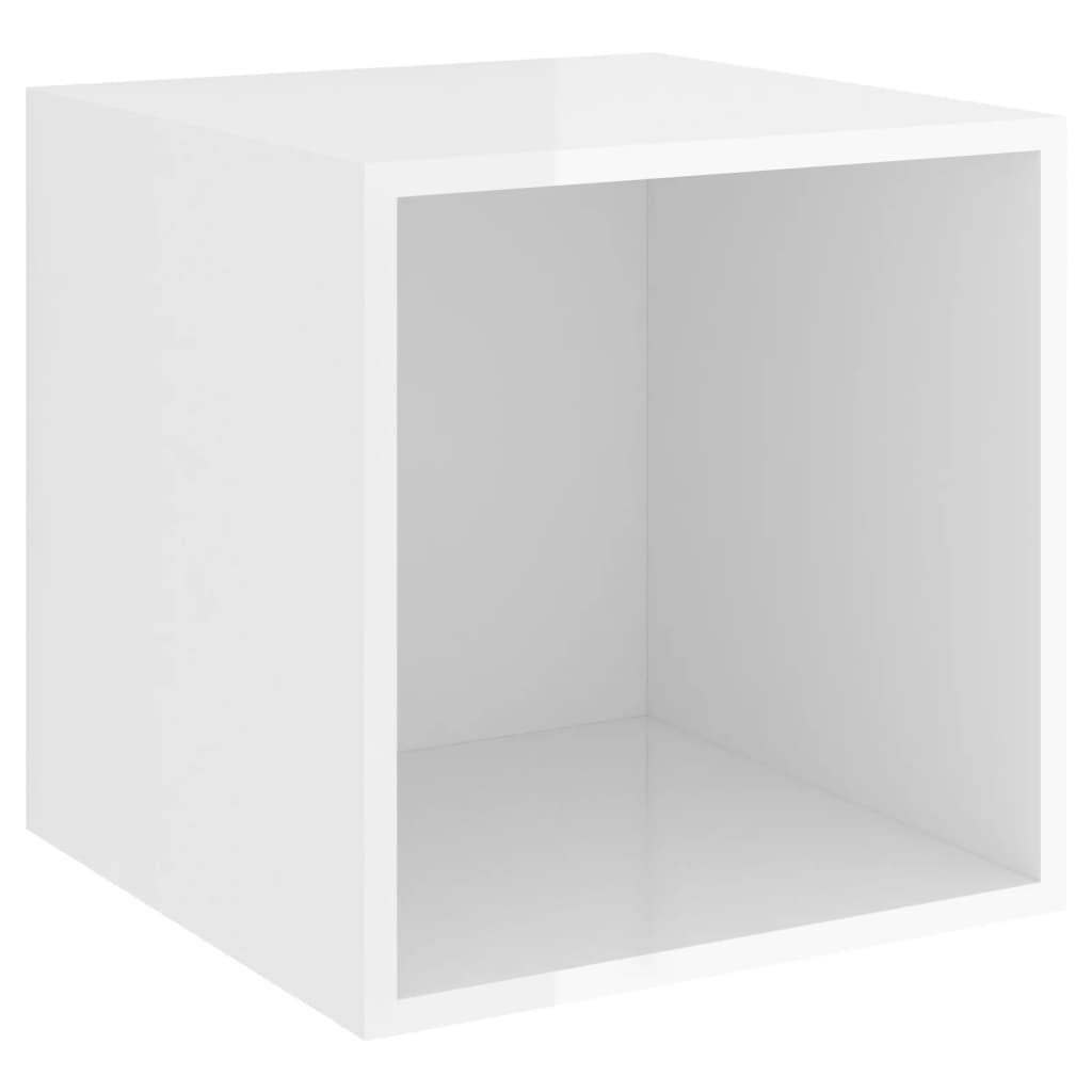8720286353707_a_en_hd_1 vidaXL Wall Cabinet High Gloss White 37x37x37 cm Engineered Wood - Image 2