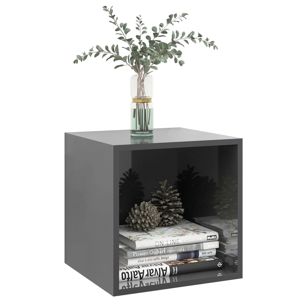 8720286353769_g_en_hd_1 vidaXL Wall Cabinet High Gloss Grey 37x37x37 cm Engineered Wood - Image 3