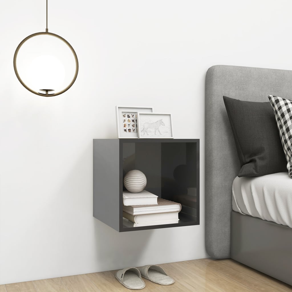 8720286353769_g_en_hd_2 vidaXL Wall Cabinet High Gloss Grey 37x37x37 cm Engineered Wood - Image 4