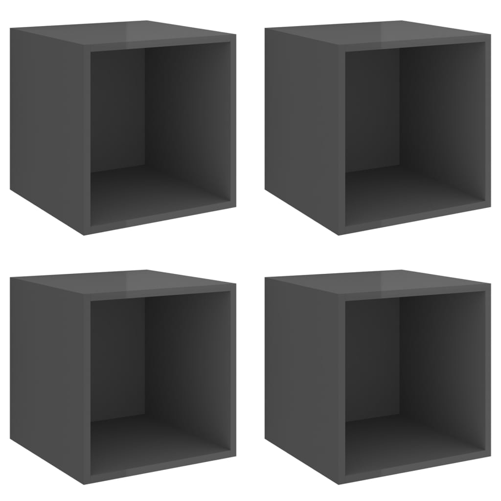 8720286353783_a_en_hd_1 vidaXL Wall Cabinets 4 pcs High Gloss Grey 37x37x37 cm Engineered Wood - Image 2