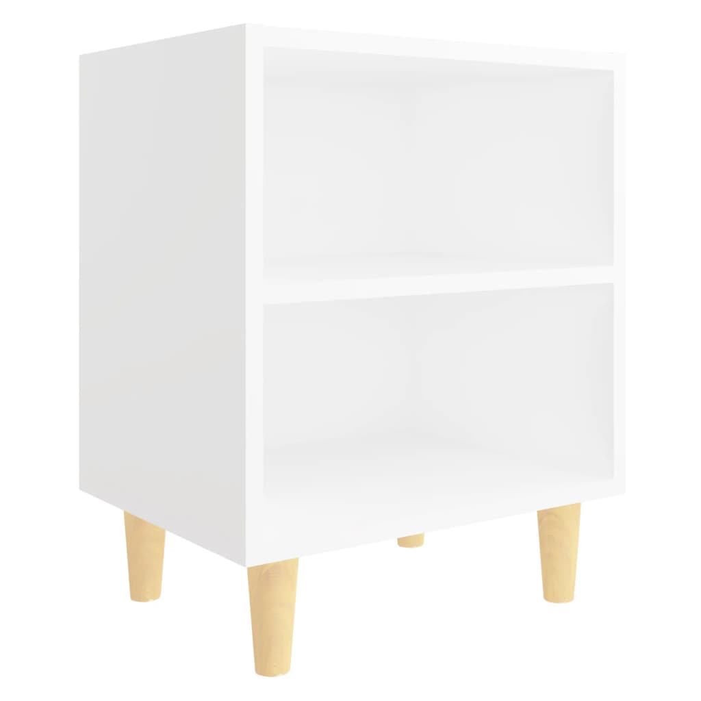 8720286355886_a_en_hd_1 vidaXL Bed Cabinet with Solid Wood Legs White 40x30x50 cm - Image 2