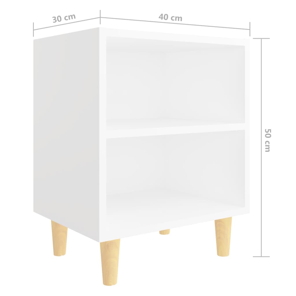 8720286355886_g_en_hd_4 vidaXL Bed Cabinet with Solid Wood Legs White 40x30x50 cm - Image 7