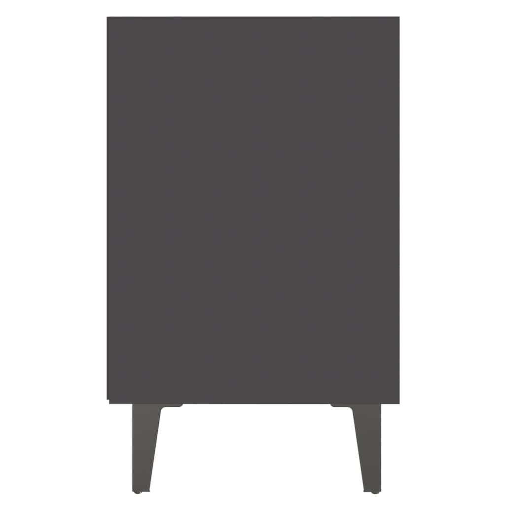 8720286356111_g_en_hd_4 vidaXL Bed Cabinets with Metal Legs 2 pcs Grey 40x30x50 cm - Image 7