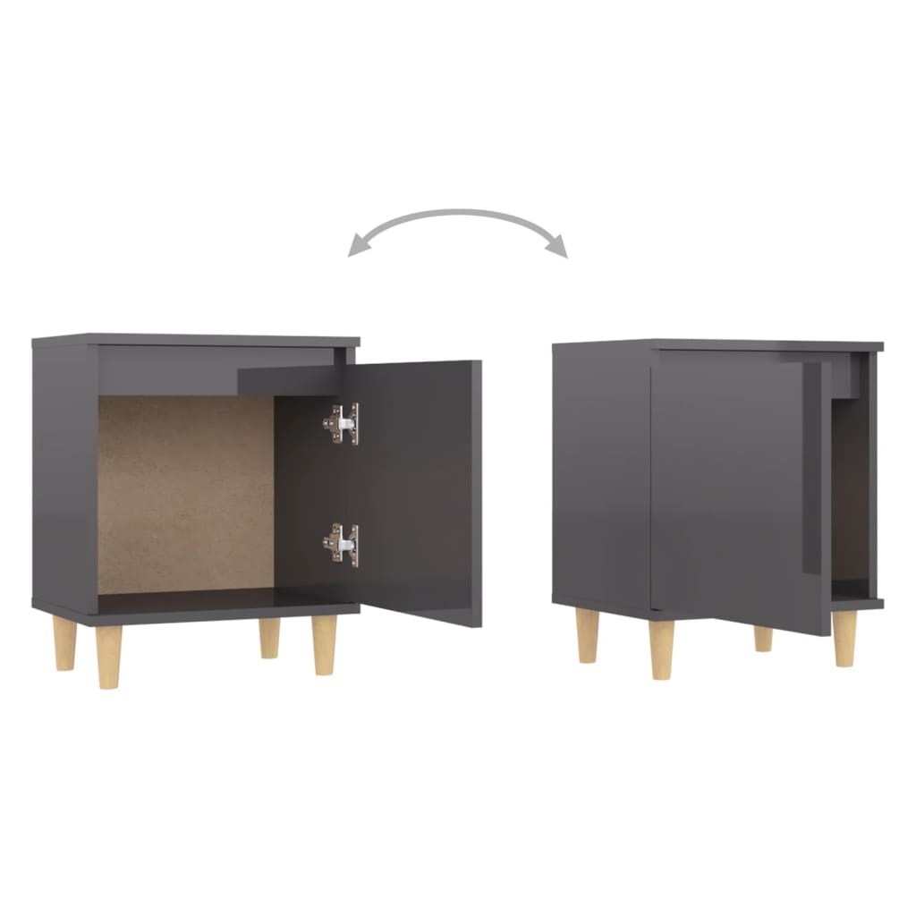 8720286356418_g_en_hd_3 vidaXL Bed Cabinets Solid Wood Legs 2 pcs High Gloss Grey 40x30x50 cm - Image 5