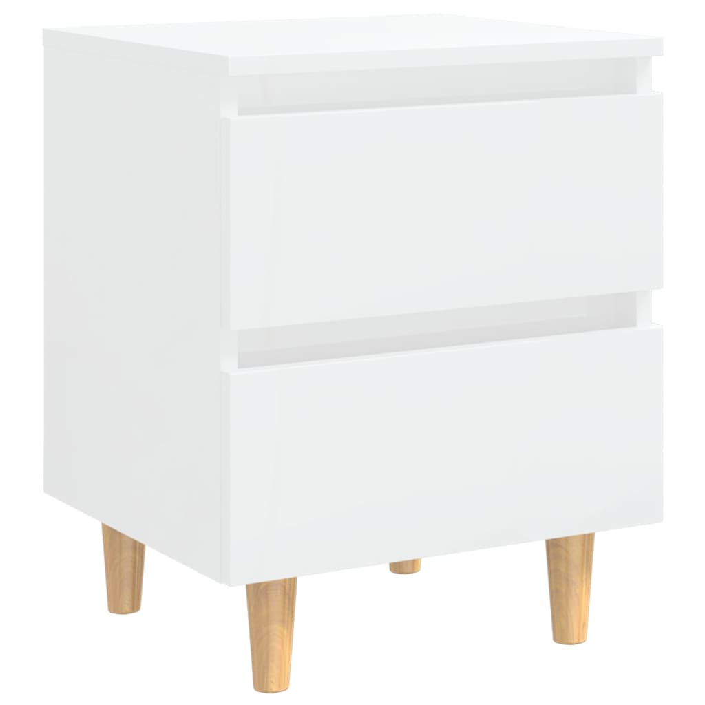 8720286356739_g_en_hd_1 vidaXL Bed Cabinets & Pinewood Legs 2 pcs High Gloss White 40x35x50cm - Image 4