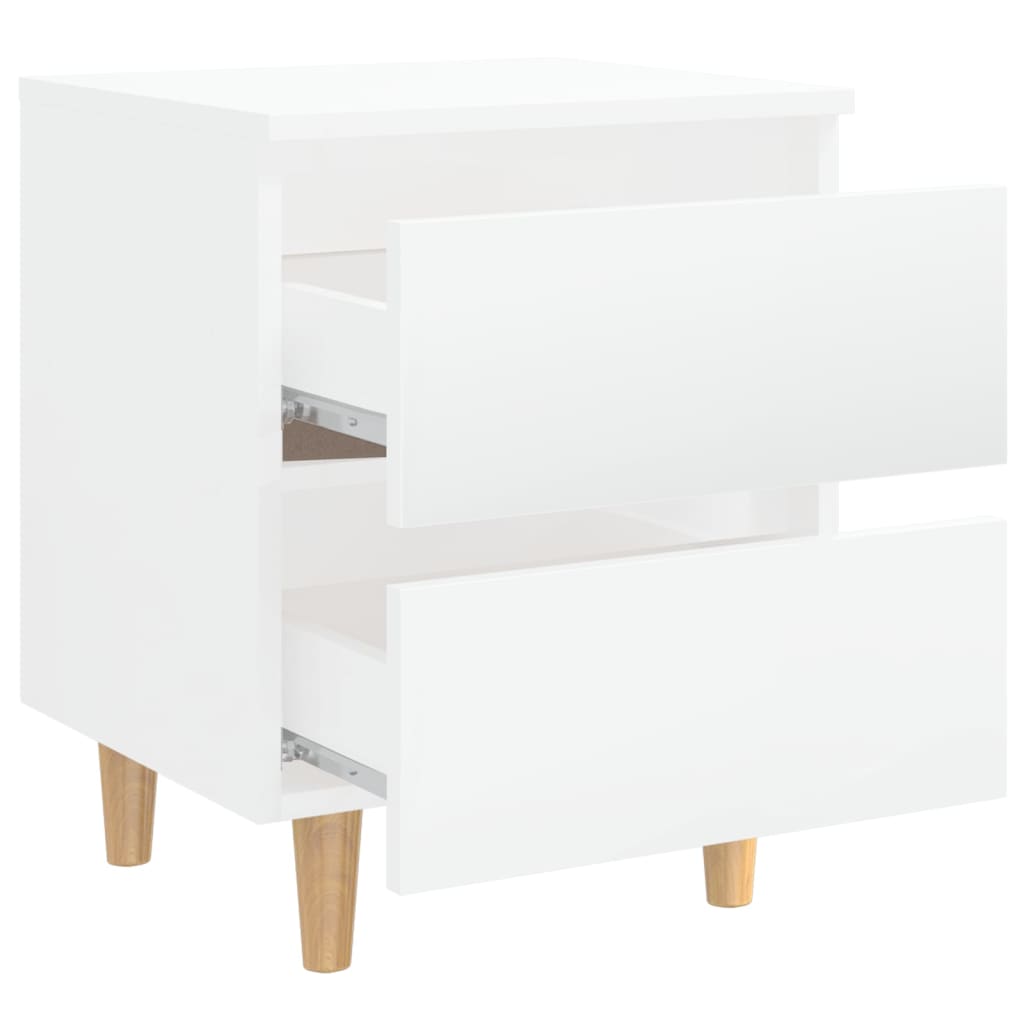 8720286356739_g_en_hd_4 vidaXL Bed Cabinets & Pinewood Legs 2 pcs High Gloss White 40x35x50cm - Image 7