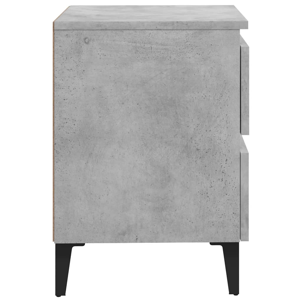 8720286356869_g_en_hd_2 vidaXL Bed Cabinet Concrete Grey 40x35x50 cm Engineered Wood - Image 5