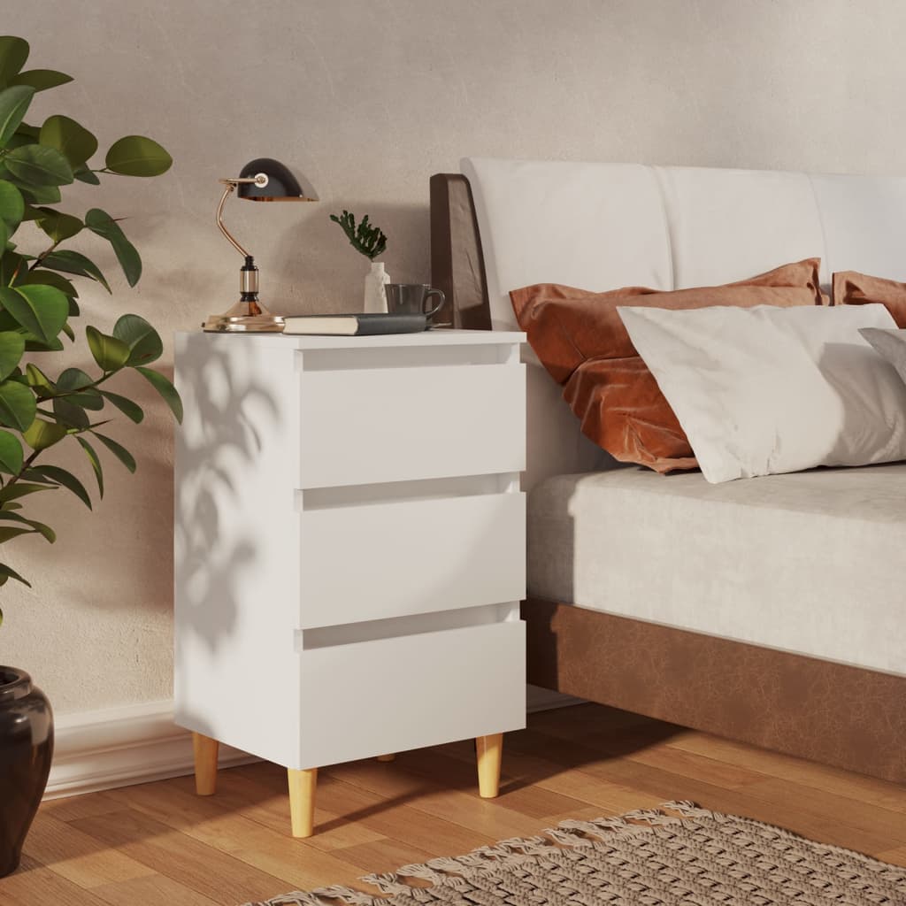 8720286356975_g_en_hd_1 vidaXL Bed Cabinets with Solid Wood Legs 2 pcs White 40x35x69 cm - Image 2