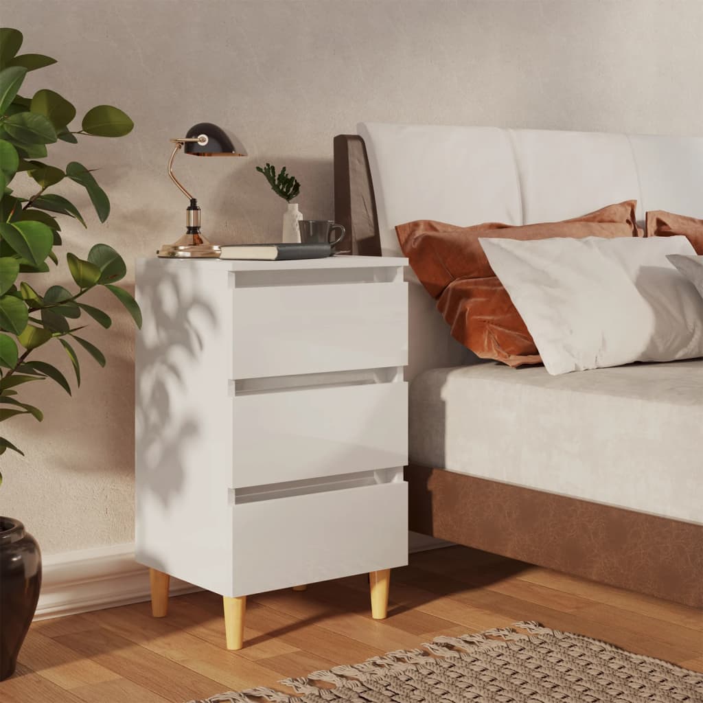 8720286357095_g_en_hd_1 vidaXL Bed Cabinets & Wood Legs 2 pcs High Gloss White 40x35x69cm - Image 2