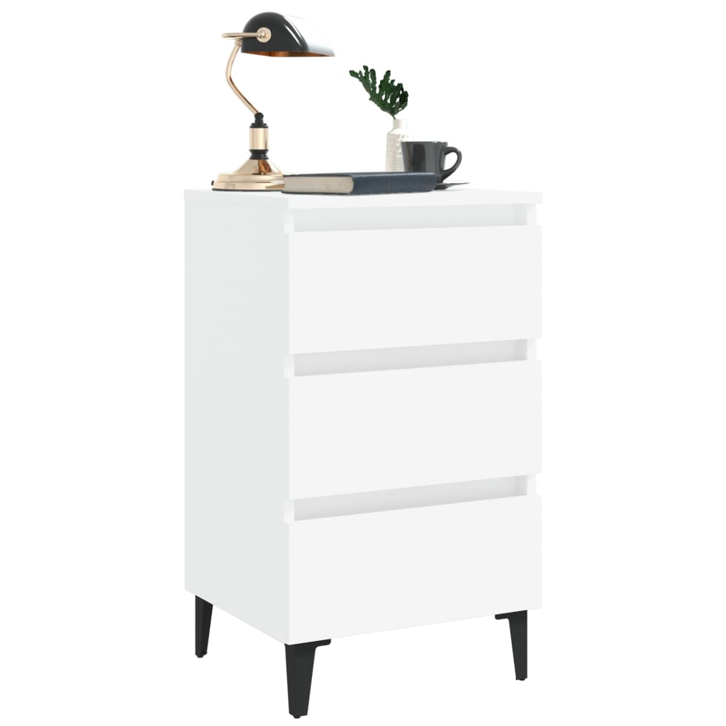 8720286357156_g_en_hd_2 vidaXL Bed Cabinet with Metal Legs 2 pcs White 40x35x69 cm - Image 4