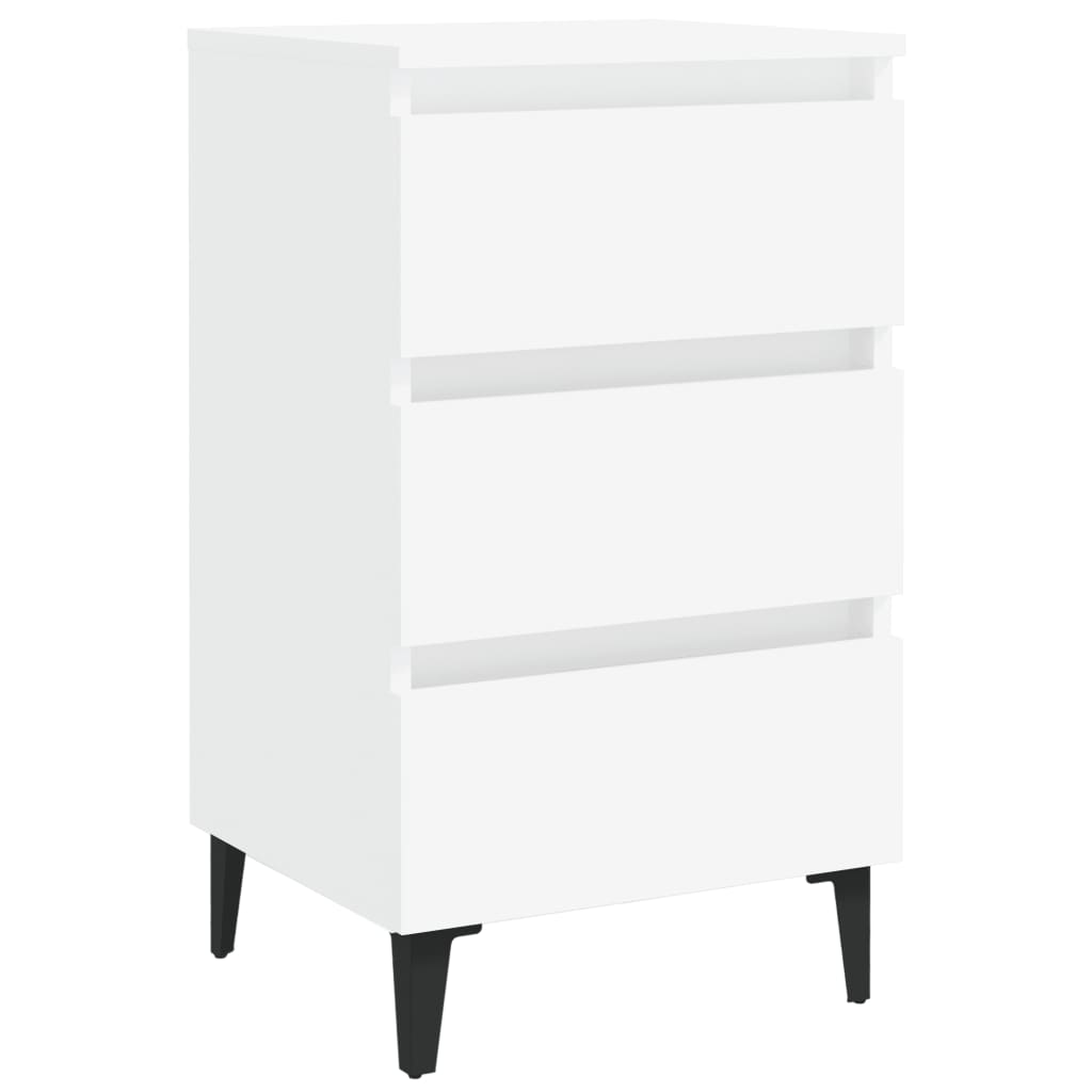 8720286357156_g_en_hd_3 vidaXL Bed Cabinet with Metal Legs 2 pcs White 40x35x69 cm - Image 5