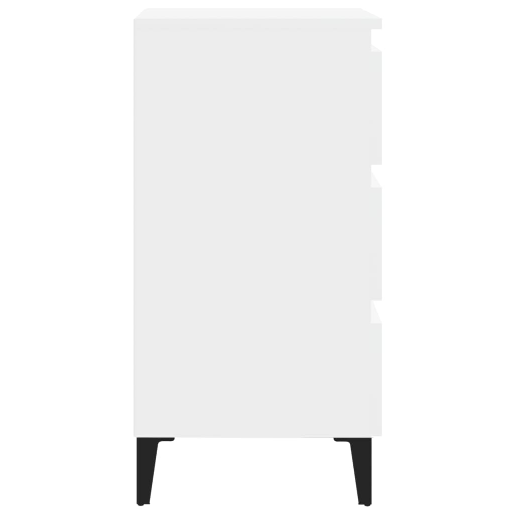 8720286357156_g_en_hd_5 vidaXL Bed Cabinet with Metal Legs 2 pcs White 40x35x69 cm - Image 7