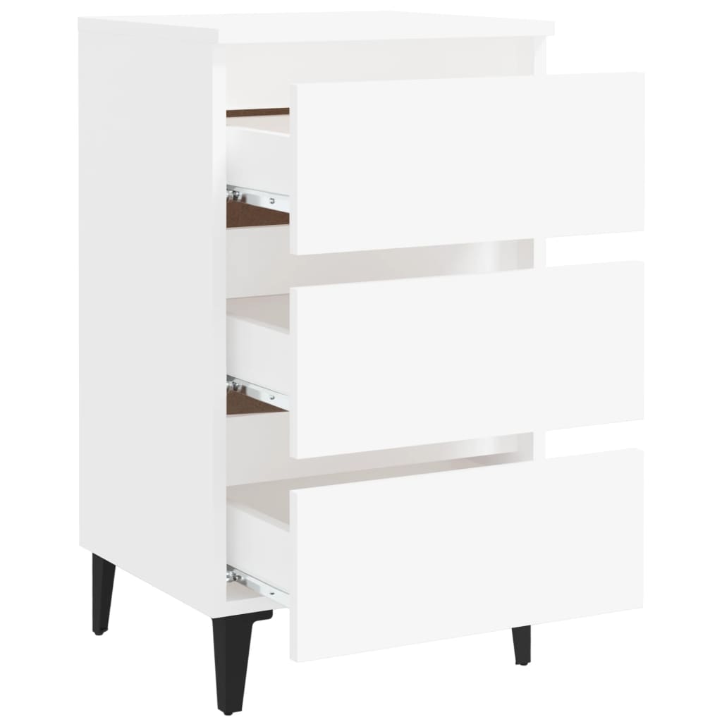 8720286357156_g_en_hd_6 vidaXL Bed Cabinet with Metal Legs 2 pcs White 40x35x69 cm - Image 8