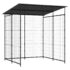 vidaXL Bicycle Shed 190x190x222 cm Steel Black - Image 2