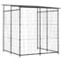 vidaXL Bicycle Shed 190x190x222 cm Steel Black - Image 5
