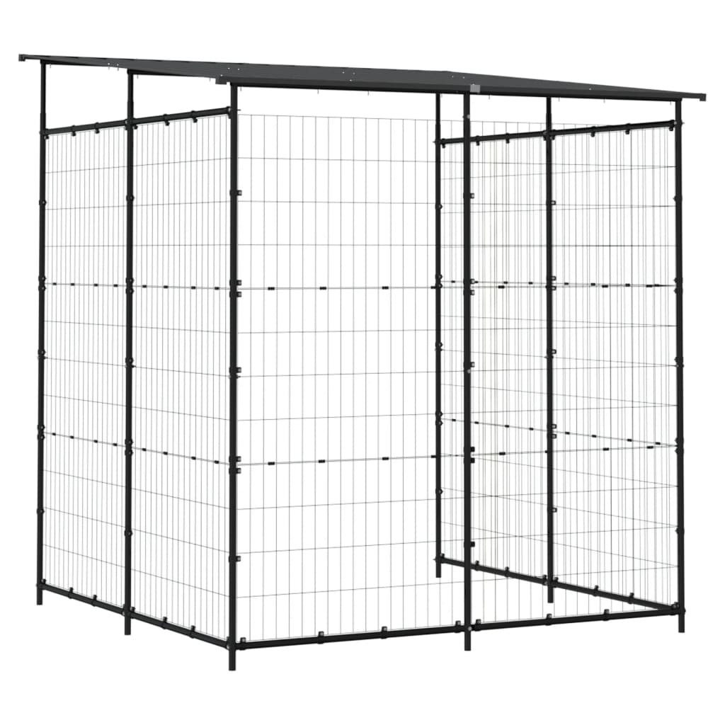 8720286359655_g_en_hd_3 vidaXL Bicycle Shed 190x190x222 cm Steel Black - Image 5