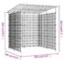 vidaXL Bicycle Shed 190x190x222 cm Steel Black - Image 6