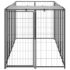 vidaXL Dog Kennel Black 330x110x110 cm Steel - Image 3