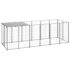 vidaXL Dog Kennel Silver 330x110x110 cm Steel
