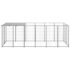 vidaXL Dog Kennel Silver 330x110x110 cm Steel - Image 2