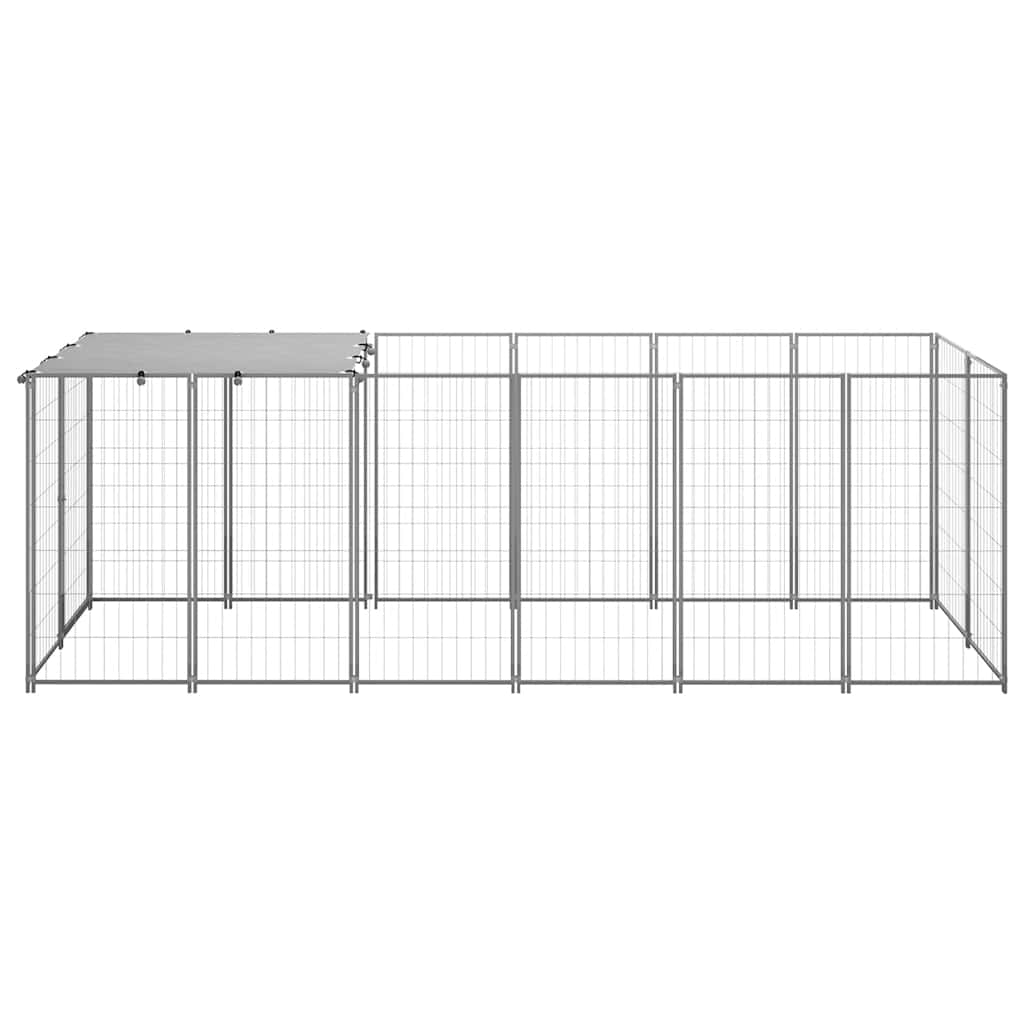 8720286359716_g_en_hd_1 vidaXL Dog Kennel Silver 330x110x110 cm Steel - Image 2