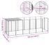 vidaXL Dog Kennel Silver 330x110x110 cm Steel - Image 6
