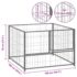 vidaXL Dog Kennel Silver 100x100x70 cm Steel - Image 5