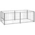 vidaXL Dog Kennel Silver 200x100x70 cm Steel