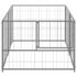 vidaXL Dog Kennel Silver 200x100x70 cm Steel - Image 3