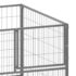 vidaXL Dog Kennel Silver 200x100x70 cm Steel - Image 4