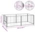 vidaXL Dog Kennel Silver 200x100x70 cm Steel - Image 5