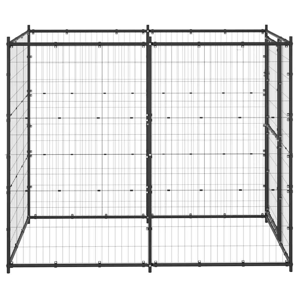8720286359815_g_en_hd_2 vidaXL Outdoor Dog Kennel Steel 110x220x180 cm - Image 3