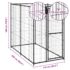 vidaXL Outdoor Dog Kennel Steel 110x220x180 cm - Image 6