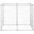 vidaXL Outdoor Dog Kennel Galvanised Steel 110x220x180 cm - Image 3