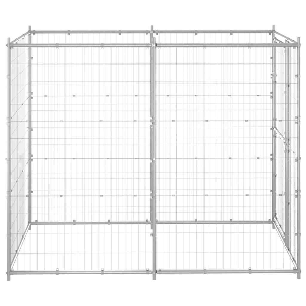 8720286359860_g_en_hd_2 vidaXL Outdoor Dog Kennel Galvanised Steel 110x220x180 cm - Image 3