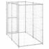 vidaXL Outdoor Dog Kennel Galvanised Steel 110x220x180 cm - Image 4