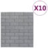 vidaXL 3D Wallpaper Bricks Self-adhesive 10 pcs Anthracite - Image 2