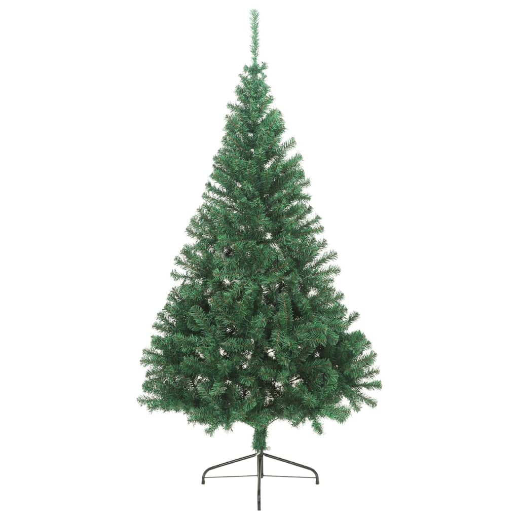 8720286361481_g_en_hd_1 vidaXL Artificial Half Christmas Tree with Stand Green 240 cm PVC - Image 2