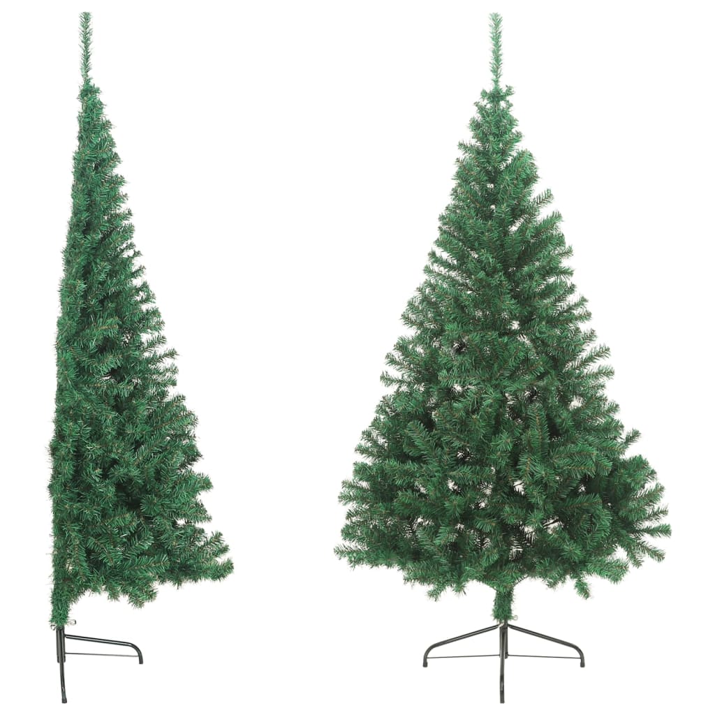 8720286361481_g_en_hd_2 vidaXL Artificial Half Christmas Tree with Stand Green 240 cm PVC - Image 3
