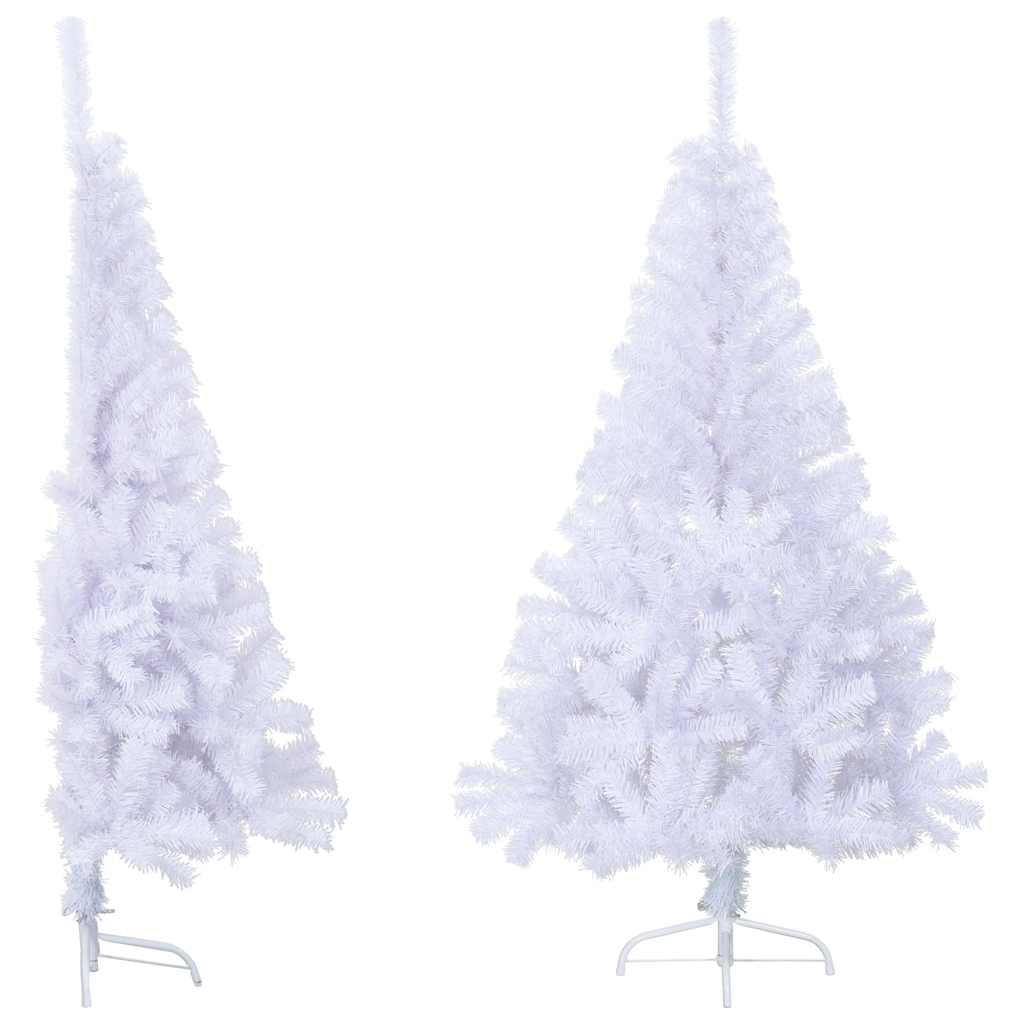 8720286361504_g_en_hd_3 vidaXL Artificial Half Christmas Tree with Stand White 150 cm PVC - Image 4