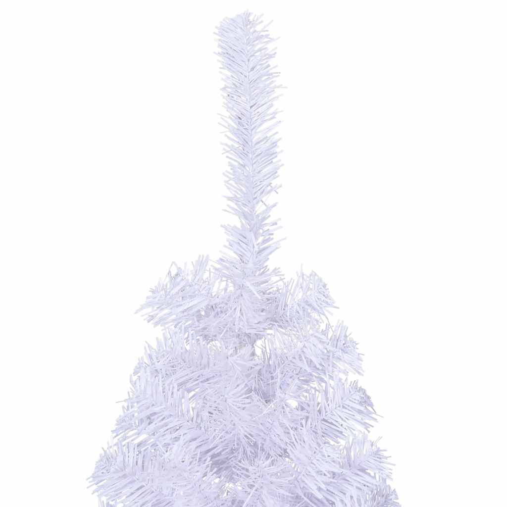 8720286361504_g_en_hd_5 vidaXL Artificial Half Christmas Tree with Stand White 150 cm PVC - Image 6