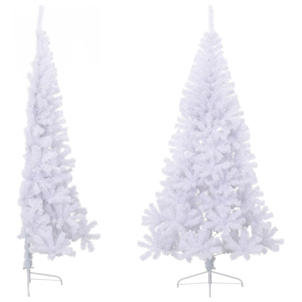 8720286361528_g_en_hd_2 vidaXL Artificial Half Christmas Tree with Stand White 210 cm PVC - Image 3