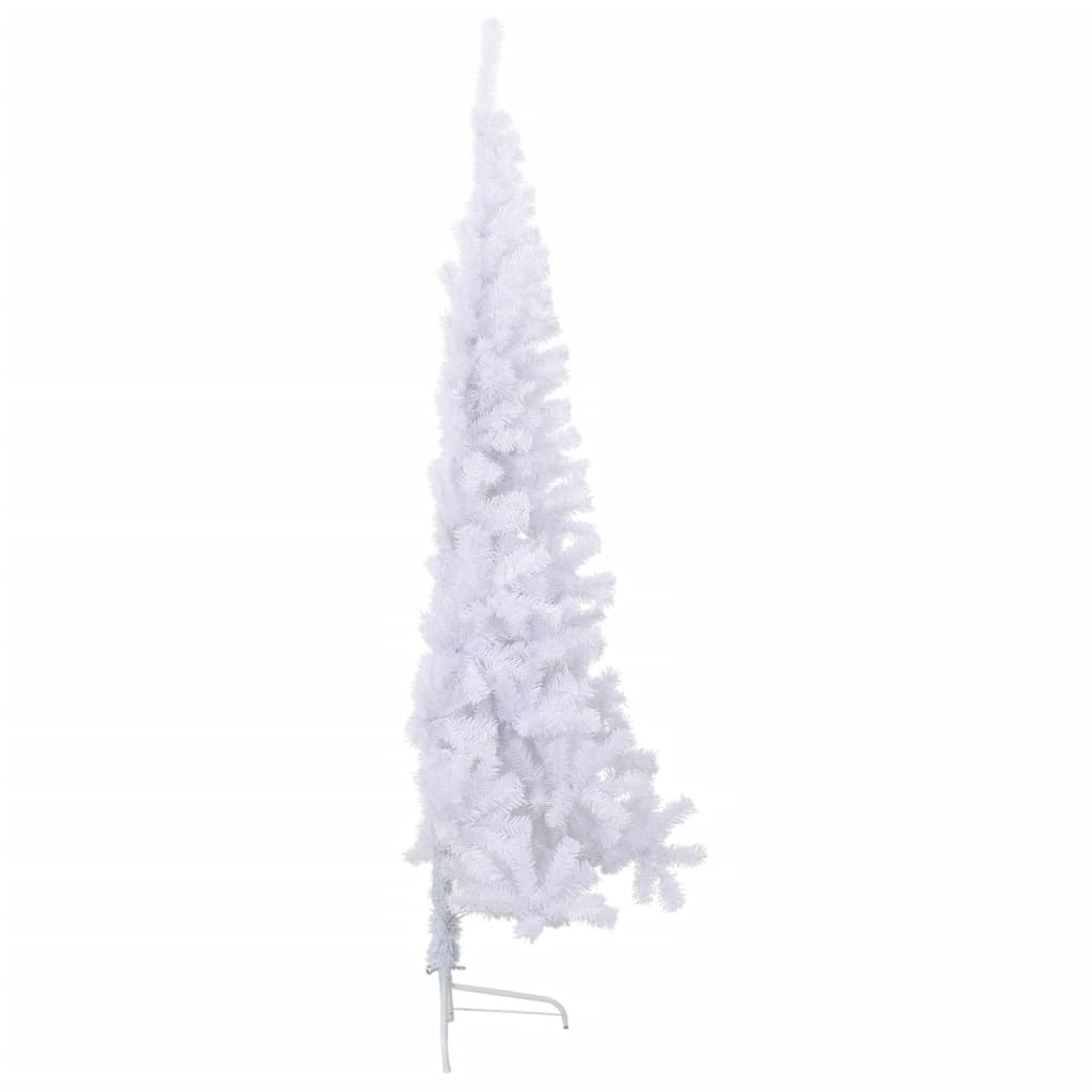 8720286361528_g_en_hd_3 vidaXL Artificial Half Christmas Tree with Stand White 210 cm PVC - Image 4